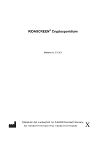 RIDASCREEN® Cryptosporidium
