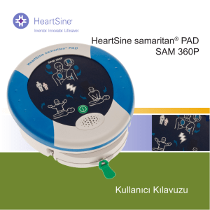 Kullanıcı Kılavuzu HeartSine samaritan® PAD SAM 360P