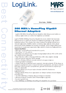 500 MBit/s HomePlug Gigabit Ethernet Adaptörü