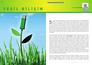 yeşil bilişim - Bilişim Dergisi