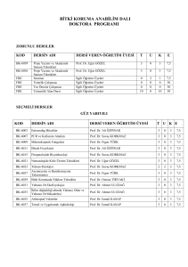bitki koruma anabilim dalı doktora programı