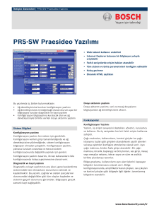 PRS‑SW Praesideo Yazılımı