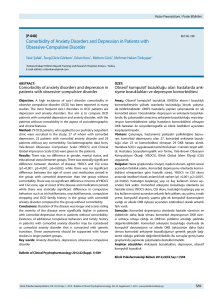 Comorbidity of Anxiety Disorders and Depression in Patients with