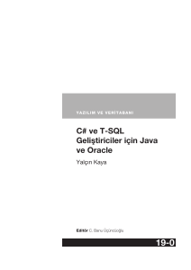 C# ve T-SQL Geliştiriciler için Java ve Oracle