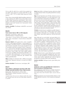 PB-070 Fetal üretral stenoz: MR ve USG bulgular› PB