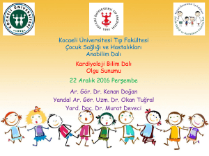 Kocaeli Üniversitesi Tıp Fakültesi Çocuk Sağlığı ve Hastalıkları