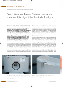 Beton Kemmler firması Daimler test sahası için - CPI