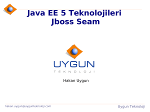 Java EE 5 Teknolojileri Jboss Seam