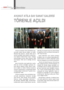 törenle açıldı - Ankara Barosu