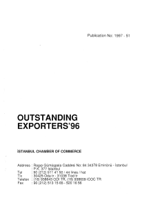 outstandıng exporters`96