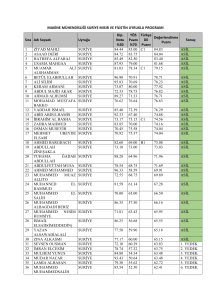 Makine SFM Programı