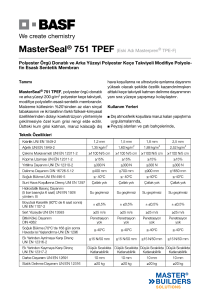 MasterSeal® 751 TPEF (Eski Adı Masterpren® TPE-F)