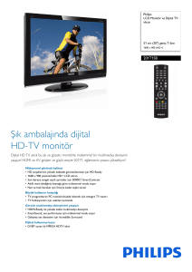 201T1SB/00 Philips LCD Monitör ve Dijital TV alıcısı