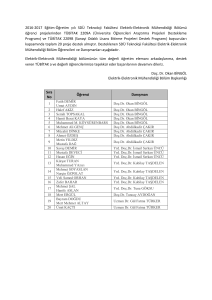 SDÜ Teknoloji Fakültesi Elektrik-Elektronik Mühendisliği Bölümü