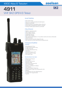 4911 VHF SK2 GPS`li El Telsizi