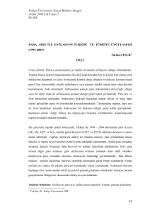 Trakya Üniversitesi Sosyal Bilimler Dergisi Aralık 2006
