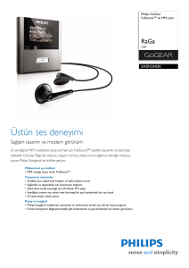 SA2RGA02K/02 Philips FullSound™ ile MP3 çalar