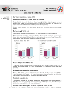 Dış Ticaret İstatistikleri-(Haziran 2013