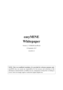 easyMINE Whitepaper