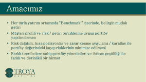 PowerPoint Sunusu - Troya Capital Troya Capital