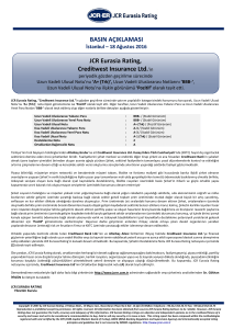 press release - JCR Eurasia Rating