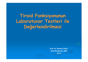 Tiroid hastalıklarında laboratuvar