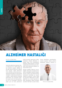 alzheimer hastalığı