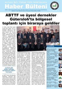 ABTTF Haber Bülteni | 12.2008 | Sayı 40 | Yıl 4