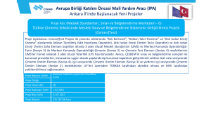 Avrupa Birliği Katılım Öncesi Mali Yardım Aracı (IPA) Ankara İl`inde