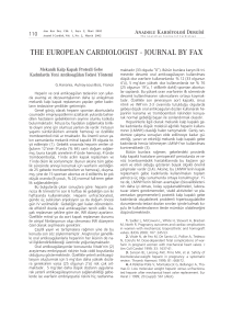 the european cardıologıst - journal by fax