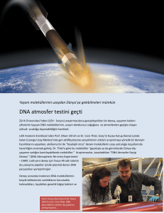 DNA atmosfer testini geçti