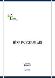 1. kamu kurumlarının programları - Trakya Üniversitesi