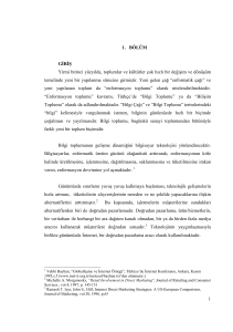 1. BÖLÜM GİRİŞ Yirmi birinci yüzyılda, toplumlar ve kültürler çok