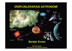 Serdar Evren_Disiplinlerarası_Astronomi