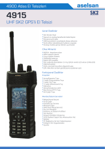 4915 UHF SK2 GPS`li El Telsizi