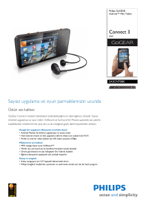 SA3CNT08K/02 Philips Android™ Mini Tablet