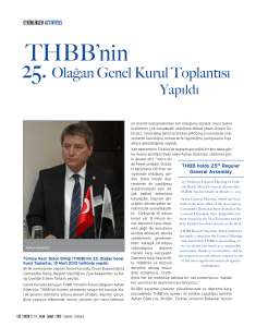 THBB`nin - Türkiye Hazır Beton Birliği