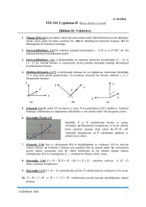 FİZ-101 Uygulama-II (Kimya Bölümü A-Grubu