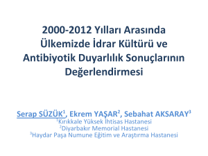 2000-2012 Y1llar1 Aras1nda Ülkemizde 0drar Kültürü ve