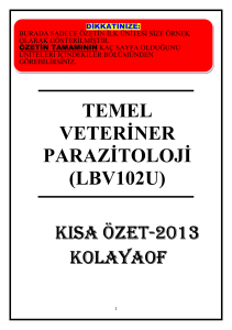 temel veteriner parazitoloji (lbv102u)