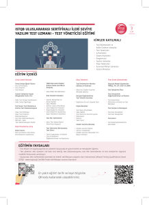 ıstqb uluslararası sertifikalı ileri seviye yazılım test uzmanı