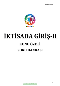 iktisada giriş-ıı - Aöf E-Kampüs