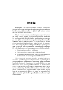 Türk Eğitim Sistemi - nobel akademik yayıncılık