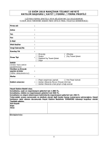 1 13 ekim 2010 nahçivan ticaret heyeti katılım başvuru ( kayıt ) formu