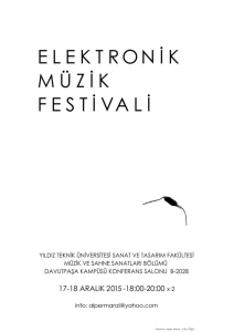 Elektronik Müzik Festivali 2015 Yıldız Teknik Üniversitesi Sanat ve