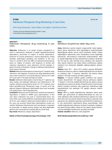 Naltrexone Therapeutic Drug Monitoring: A Case Series