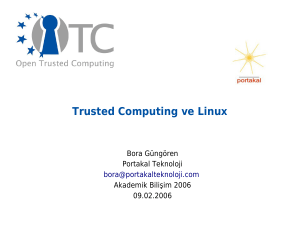 Trusted Computing ve Linux