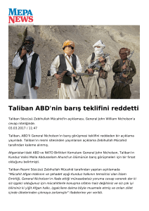 Taliban ABD`nin barış teklifini reddetti