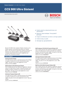 CCS 900 Ultro Sistemi - Bosch Security Systems