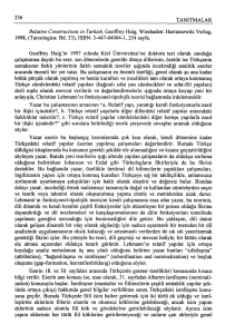 236 TANITMALAR Relative Constructions in Turkish
